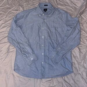 J. Crew Men's Light Blue Button-Down Oxford Shirt